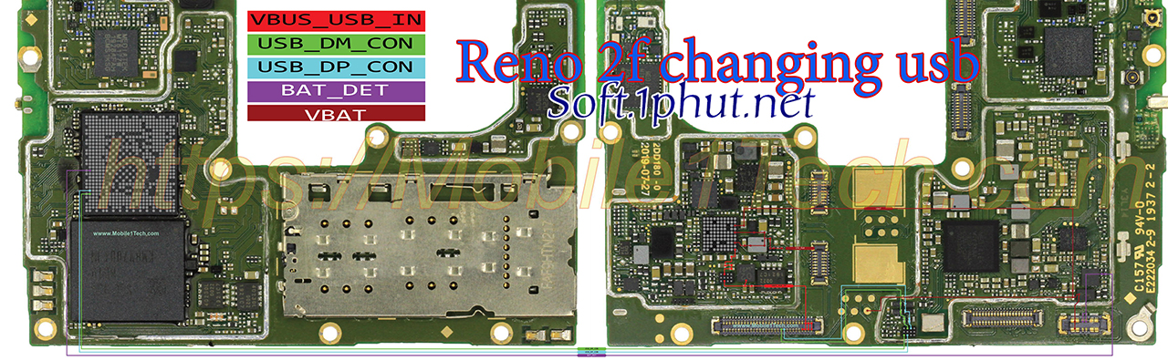 Oppo Reno 2F Lỗi chân sạc và USB