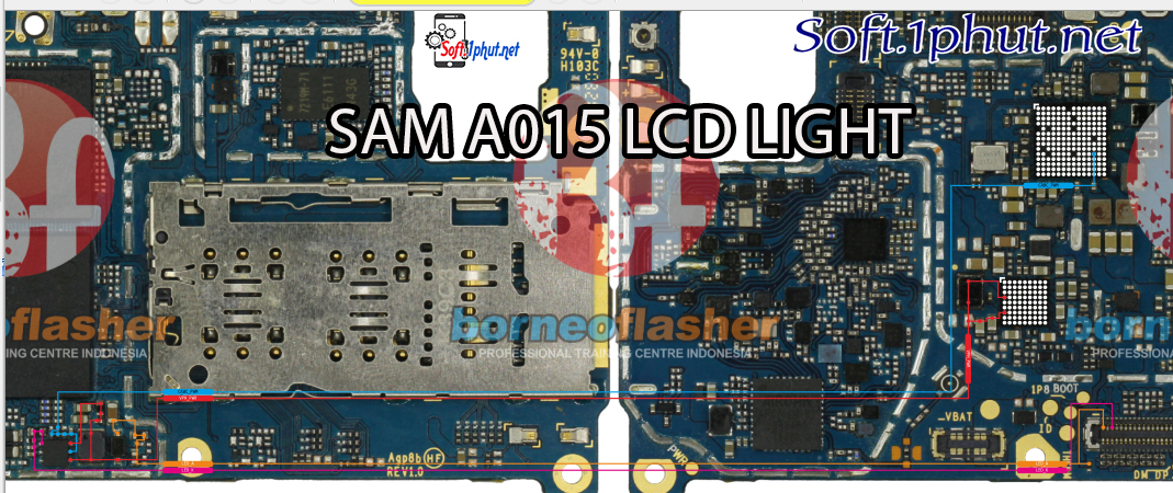 Sơ đồ sửa chữa đèn màn hình SAM A015 A01