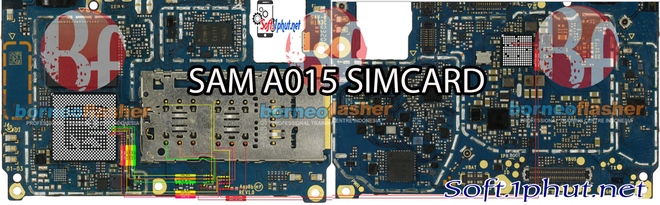 Sơ đồ sửa chữa khay sim SAM A015