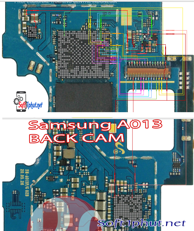 Sơ đồ sữa chữa Camera sau Samsung A013 BACK CAM