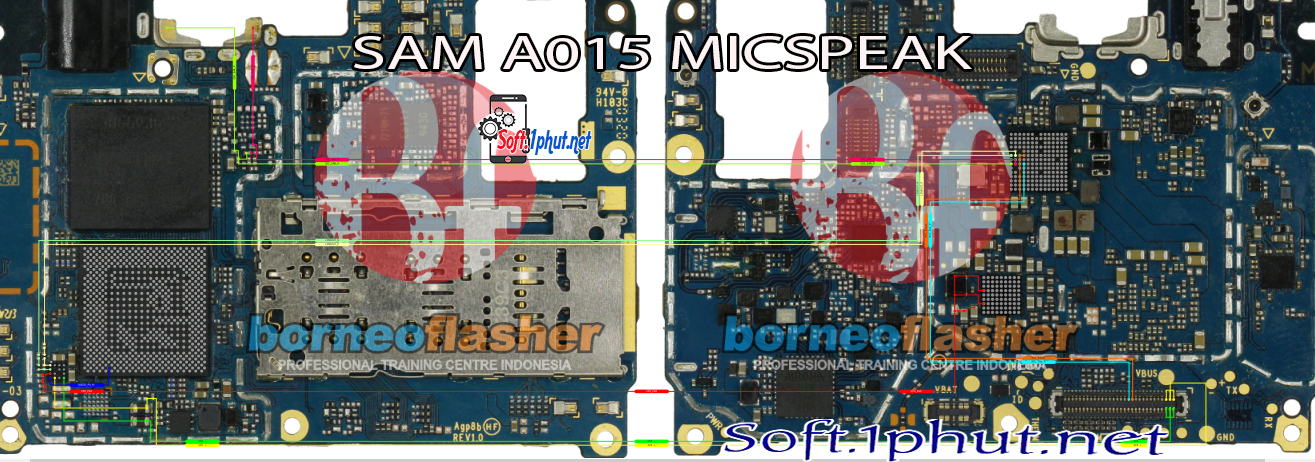 Sơ đồ sửa chữa  mic nói Samsung A015