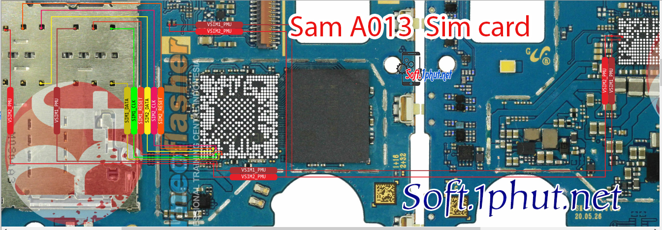 Sơ Đồ Sửa Chữa Khay Sim Samsung A13 A013