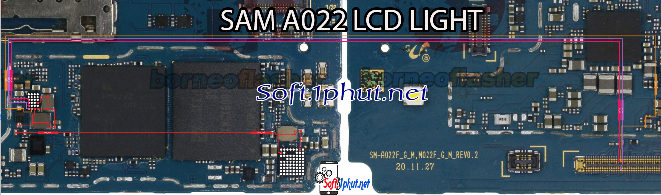 SƠ ĐỒ SỬA CHỮA ĐÈN MÀN HÌNH SAM A022