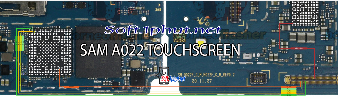 SƠ ĐỒ SỬA CHỮA LỖI MÀN CẢM ỨNG SAM A022