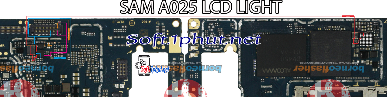 SƠ ĐỒ SỬA CHỮA ĐÈN MÀN HÌNH SAM A025 A02S