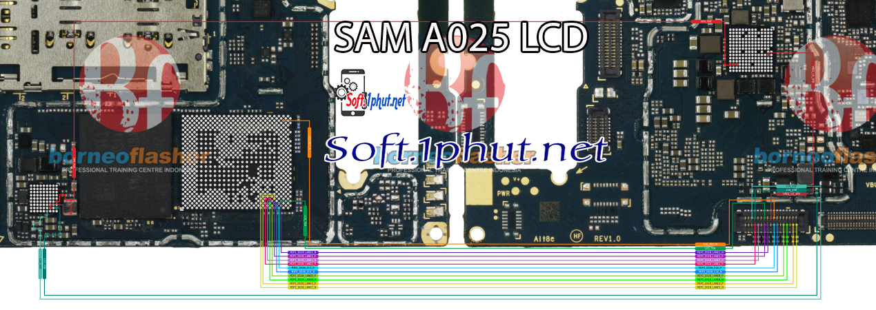 SƠ ĐỒ SỬA CHỮA MÀN HÌNH HIỂN THỊ SAMSUNG A02S, A025