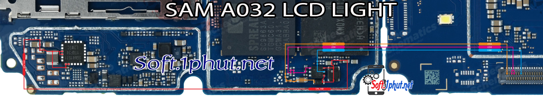 SƠ ĐỒ SỬA CHỮA LỖI ĐÈN MÀN HÌNH SAM A032