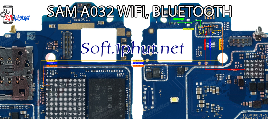 SƠ ĐỒ SỬA CHỮA LỖI WIFI, BLUETOOTH SAM A032