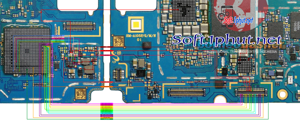 SƠ ĐỒ, GIẢI PHÁP SỬA CHỮA SAMSUNG A105, A10 LỖI MẤT HIỂN THỊ MÀN HÌNH