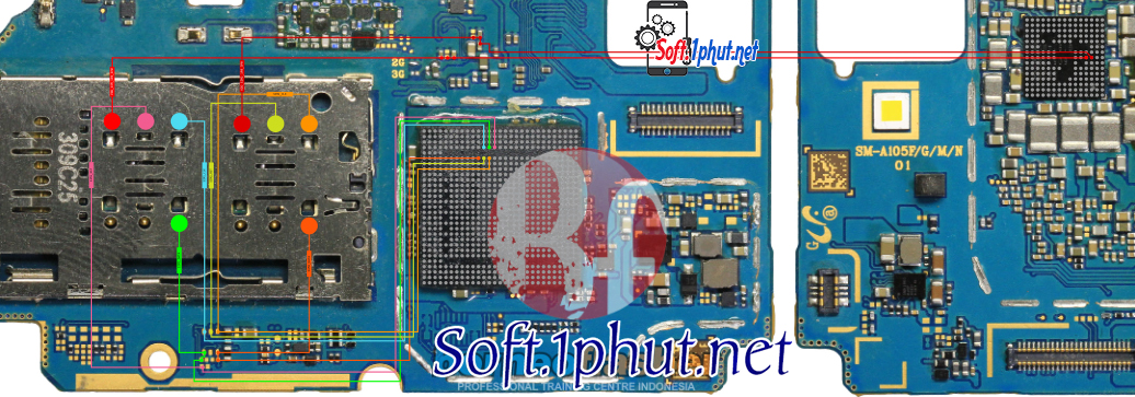 SƠ ĐỒ SỬA CHỮA KHAY SIM SAM A105