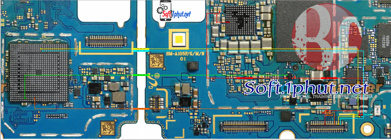 SƠ ĐỒ SỬA CHỮA CẢM ỨNG SAM A105