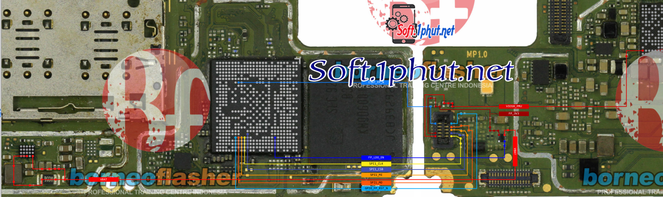 SƠ ĐỒ SỬA CHỮA VÂN TAY SAM A107