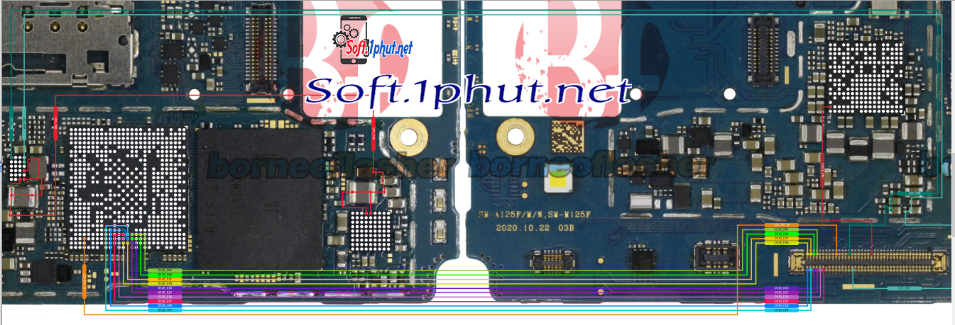 SƠ ĐỒ, GIẢI PHÁP SỬA CHỮA SAMSUNG A125, A12 LỖI MẤT HIỂN THỊ MÀN HÌNH