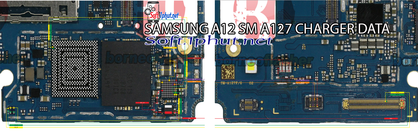 SƠ ĐỒ SỬA CHỮA LỖI SẠC SAMSUNG A12, A127, GIẢI PHÁP CHI TIẾT