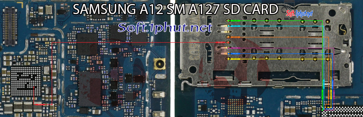 SƠ ĐỒ SỬA CHỮA SAMSUNG A12, A127 LỖI THẺ NHỚ KHÔNG VÀO