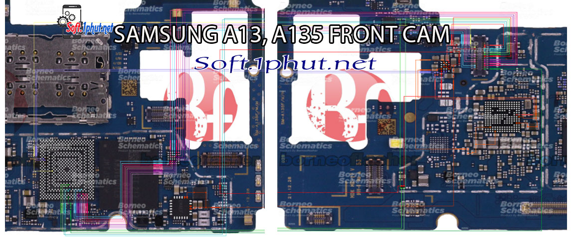 SƠ ĐỒ SỬA CHỮA SAMSUNG A13, A125 LỖI CAMERA TRƯỚC BỊ MỜ, CAM KHÔNG HOẠT ĐỘNG