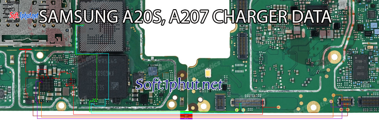 SƠ ĐỒ SỬA CHỮA LỖI SẠC SAMSUNG A20S, A207