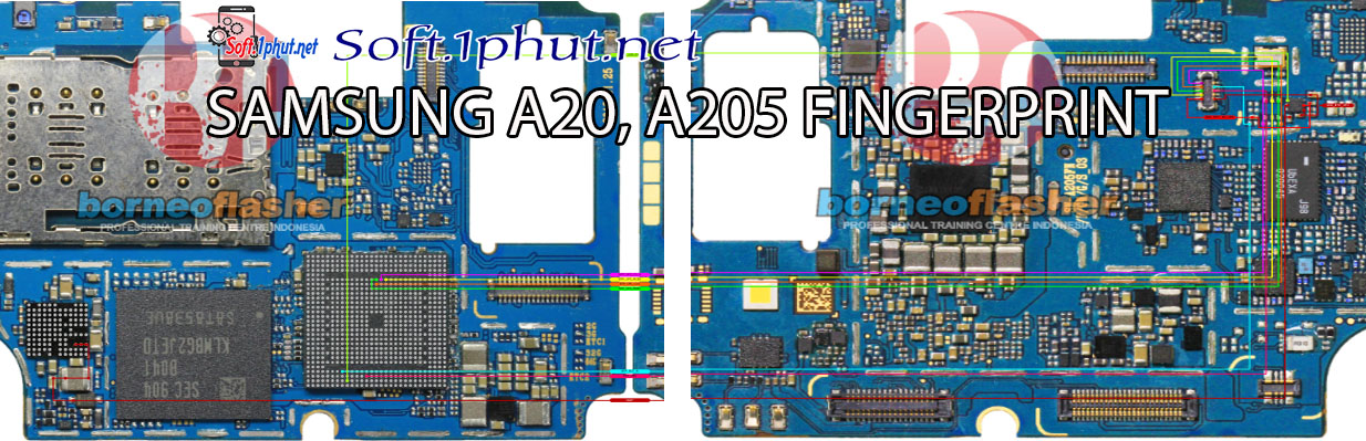 SƠ ĐỒ SỬA CHỮA  LỖI VÂN TAY SAMSUNG A20, A205