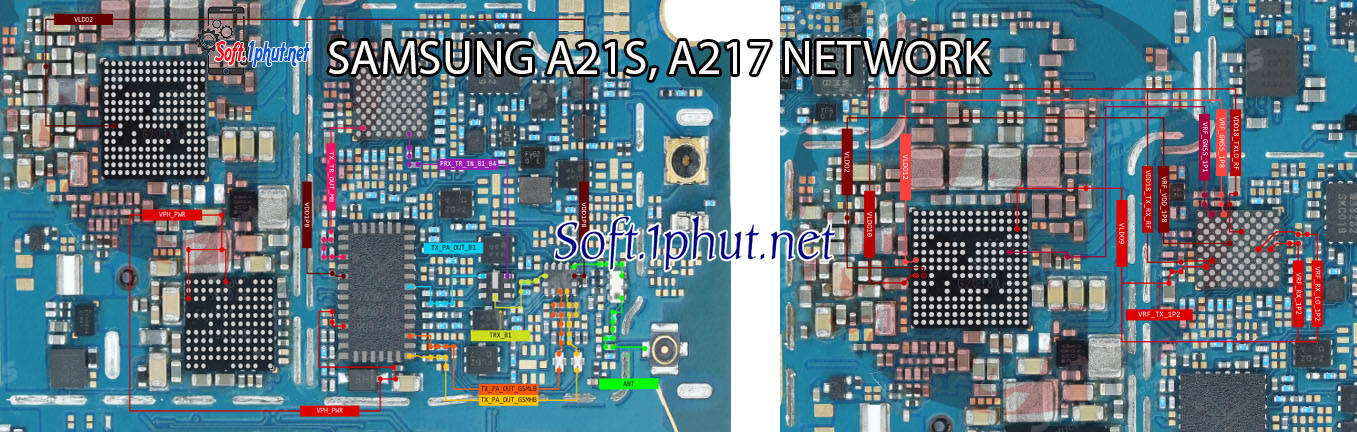 SƠ ĐỒ SỬA CHỮA LỖI MẠNG SAMSUNG A21S, A217