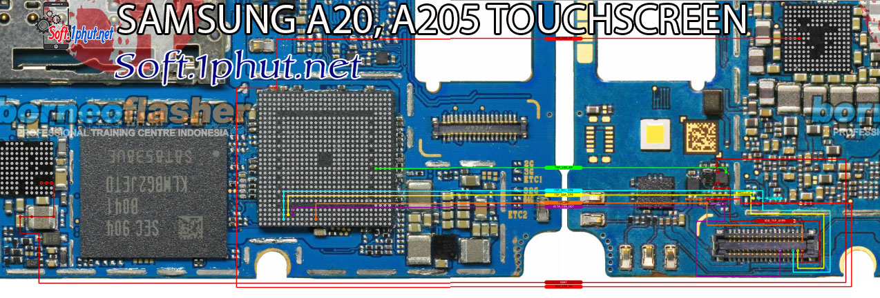SƠ ĐỒ SỬA CHỮA LỖI LIỆT CẢM ỨNG SAMSUNG A20, A205
