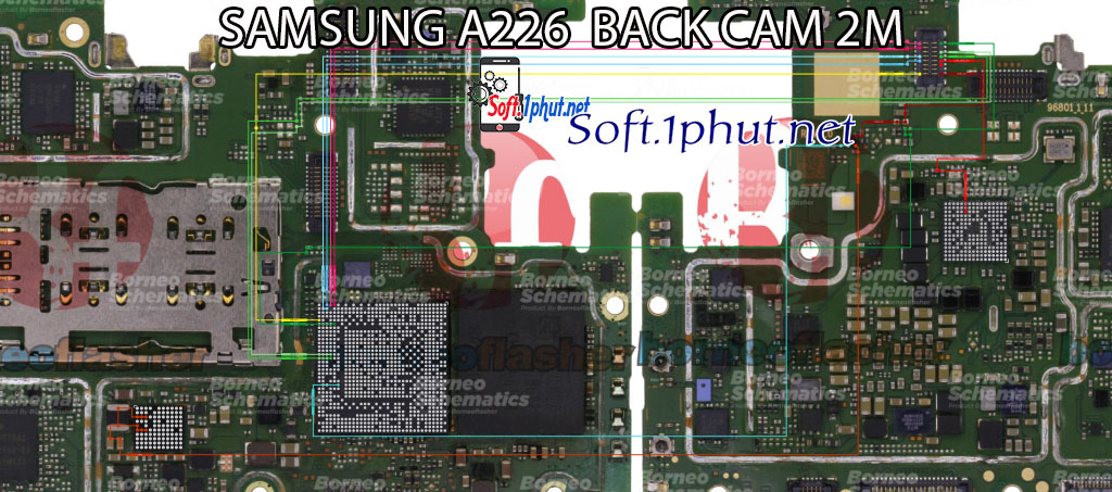 SƠ ĐỒ SỬA CHỮA LỖI CAM SAU 2M BỊ MỜ SAMSUNG A226