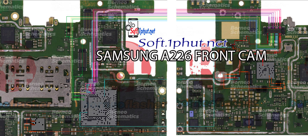 SƠ ĐỒ SỬA CHỮA CAM TRƯỚC BỊ MỜ, HỎNG SAMSUNG A226