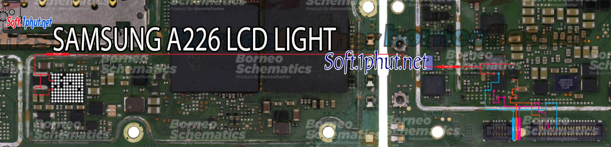SƠ ĐỒ SỬA CHỮA ĐÈN MÀN HÌNH KHÔNG SÁNG SAMSUNG A226