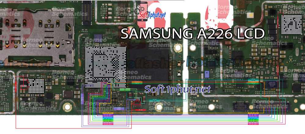 SƠ ĐỒ SỬA CHỮA LỖI MÀN HÌNH HIỂN THỊ SAMSUNG A226