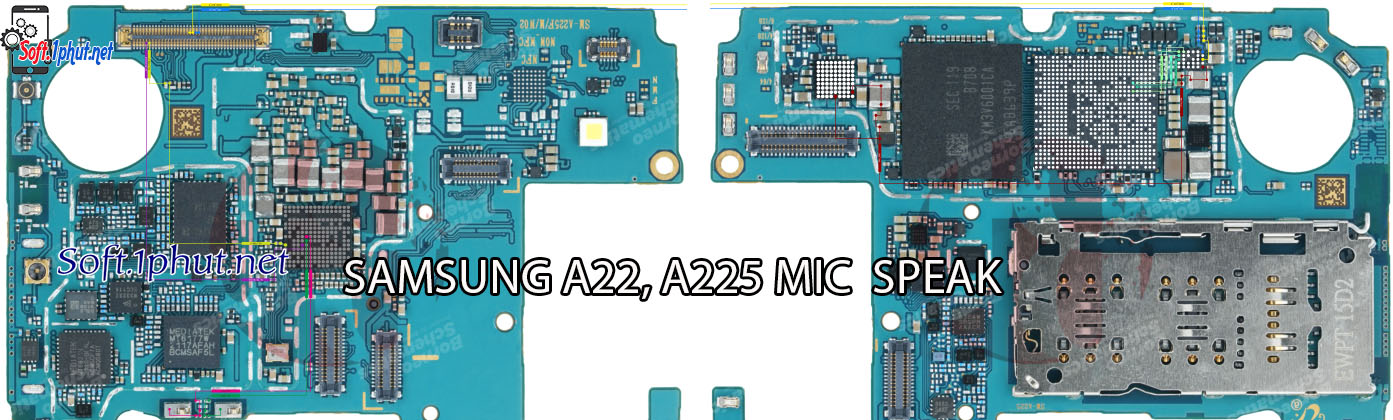 SƠ ĐỒ SỬA CHỮA LỖI MIC NÓI SAMSUNG A225, A22