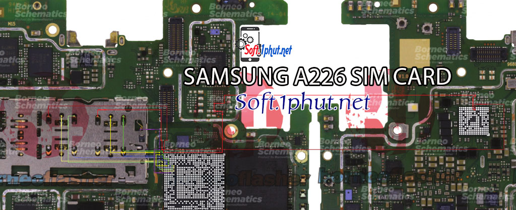 SƠ ĐỒ SỬA CHỮA LỖI SIM KHÔNG VÀO SAMSUNG A226
