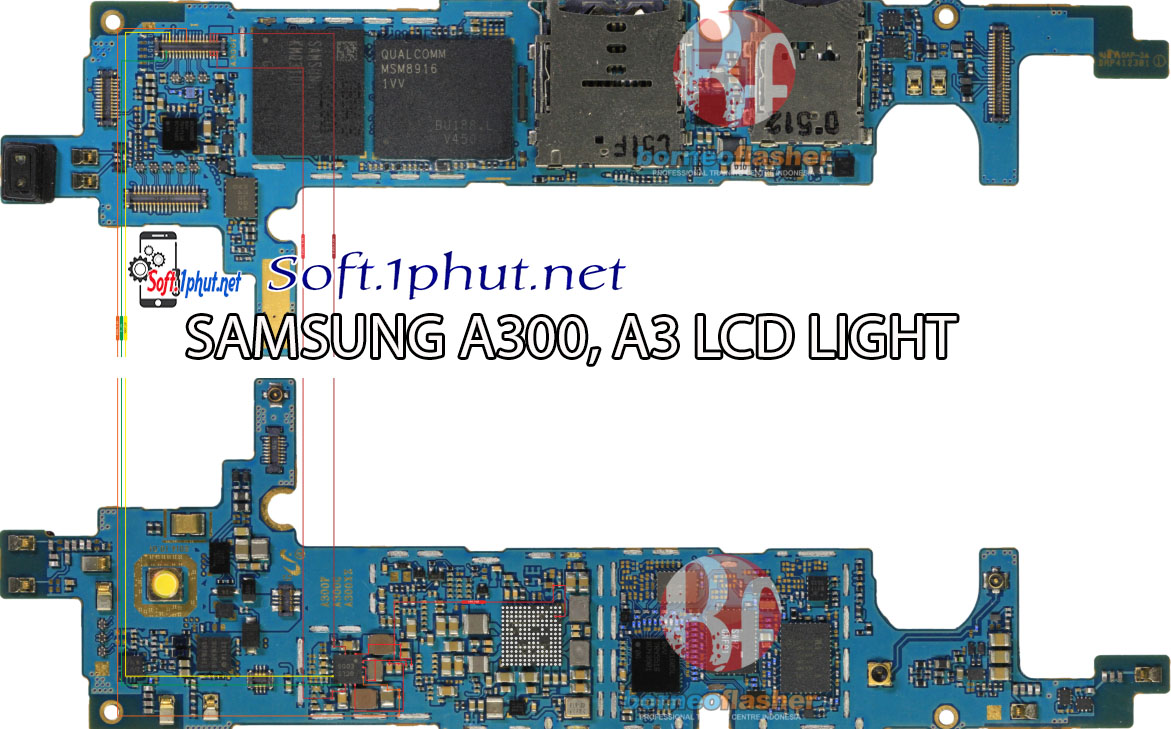 SƠ ĐỒ SỬA CHỮA ĐÈN MÀN HÌNH KHÔNG HOẠT ĐỘNG/ TỐI SAMSUNG A300, A3