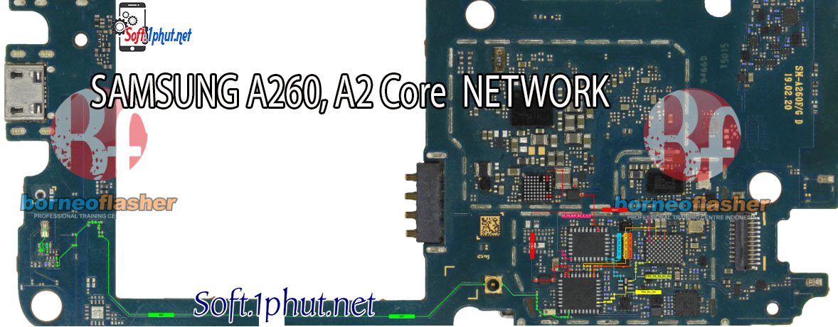 SƠ ĐỒ SỬA CHỮA LỖI MẠNG SAMSUNG A260, A2 Core