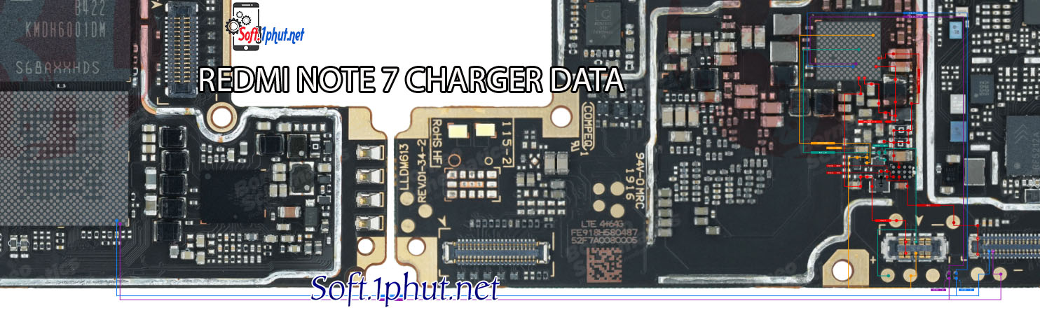 SƠ ĐỒ SỬA CHỮA LỖI CHÂN SẠC REDMI NOTE 7