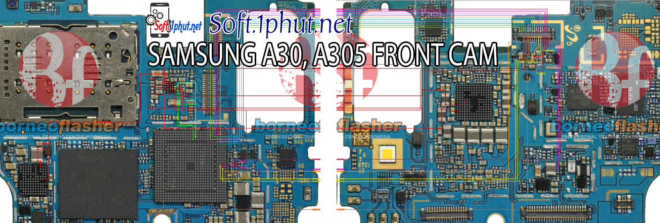 SƠ ĐỒ SỬA CHỮA SAMSUNG A305, A30 LỖI CAMERA TRƯỚC BỊ MỜ, KHÔNG HOẠT ĐỘNG