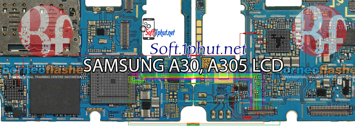 SƠ ĐỒ SỬA CHỮA LỖI MÀN HÌNH HIỂN THỊ SAMSUNG A30, A305