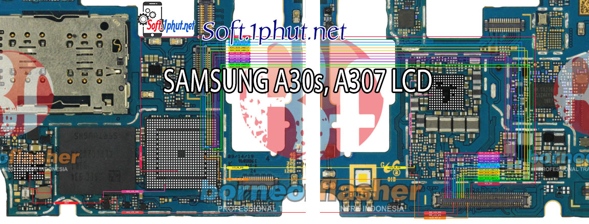 SƠ ĐỒ SỬA CHỮA LỖI MÀN HÌNH HIỂN THỊ SAMSUNG A30s, A307