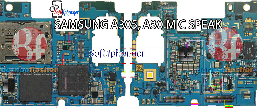 SƠ ĐỒ SỬA CHỮA LỖI MIC NÓI SAMSUNG A305, A30