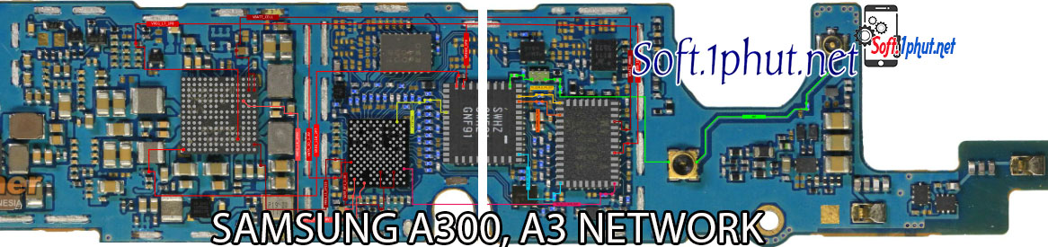 SƠ ĐỒ SỬA CHỮA LỖI MẠNG SAMSUNG A300, A3