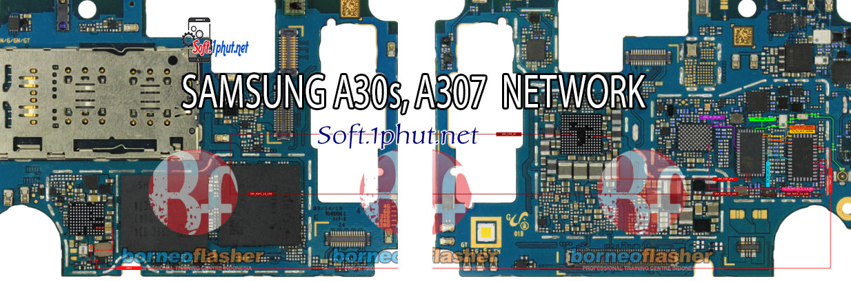 SƠ ĐỒ SỬA CHỮA  LỖI MẠNG SAMSUNG A30s, A307