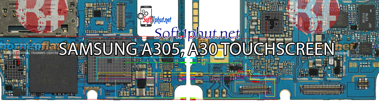 SƠ ĐỒ SỬA CHỮA LỖI CẢM ỨNG SAMSUNG A30, A305