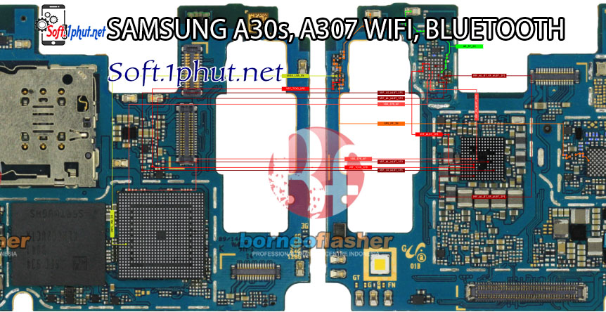 SƠ ĐỒ SỬA CHỮA LỖI KẾT NỐI WIFI, BLUETOOTH SAMSUNG A30s, A307