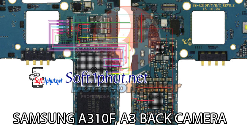 SƠ ĐỒ SỬA CHỮA LỖI CAMERA SAU BỊ MỜ, KHÔNG HOẠT ĐỘNG SAMSSUNG A310F, A3