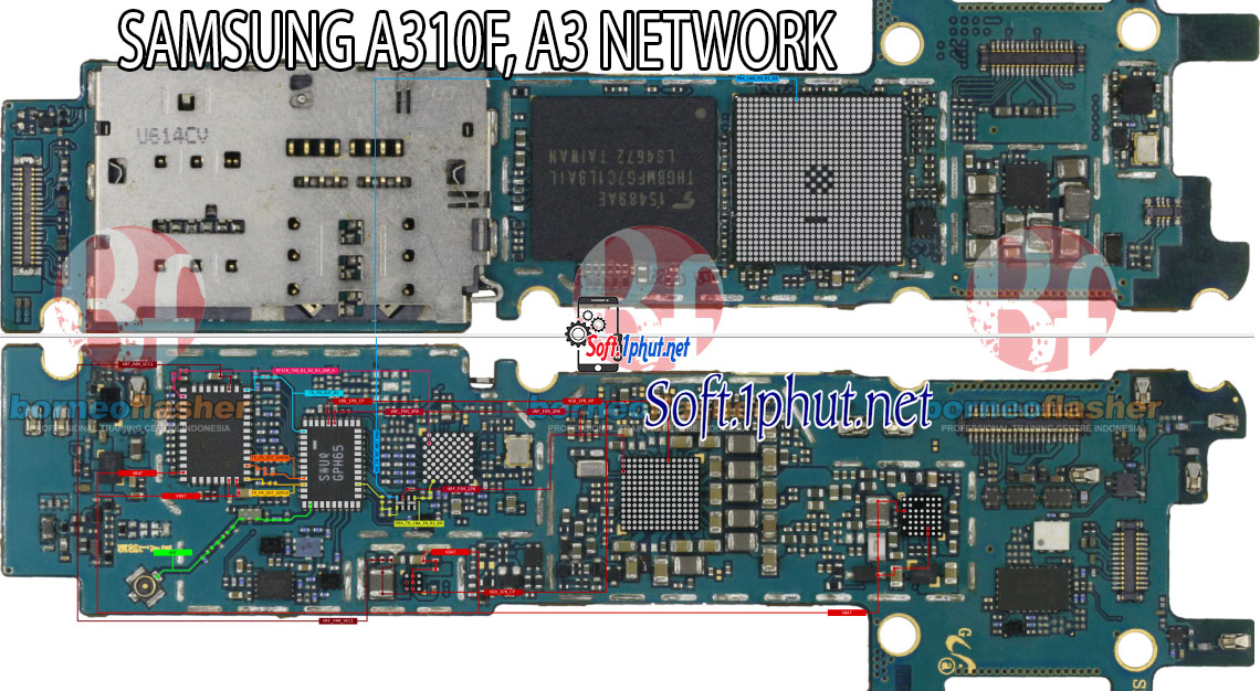 SƠ ĐỒ SỬA CHỮA  LỖI MẠNG SAMSUNG A310F, A3