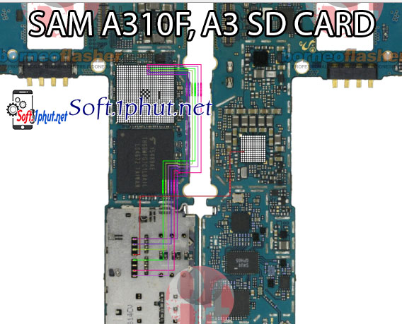 SƠ ĐỒ SỬA CHỮA LỖI THẺ NHỚ KHÔNG HIỂN THỊ SAMSUNG A310F, A3