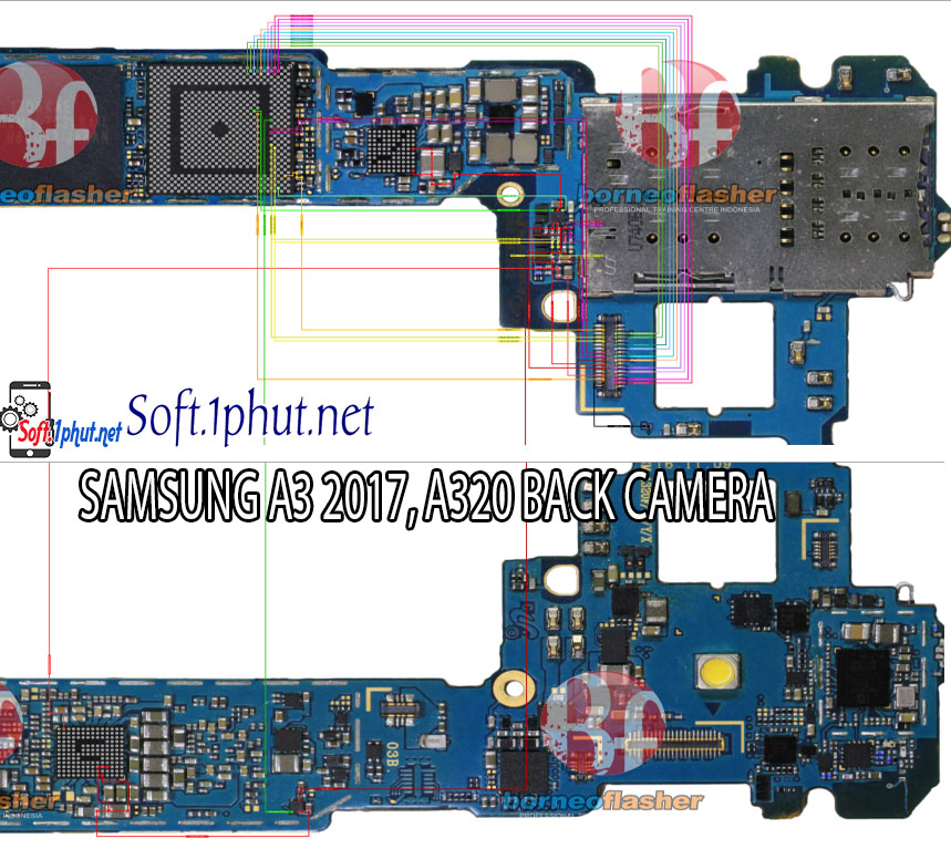 SƠ ĐỒ SỬA CHỮA LỖI CAM SAU BỊ MỜ, KHÔNG HOẠT ĐỘNG  SAMSUNG A3 2017, A320