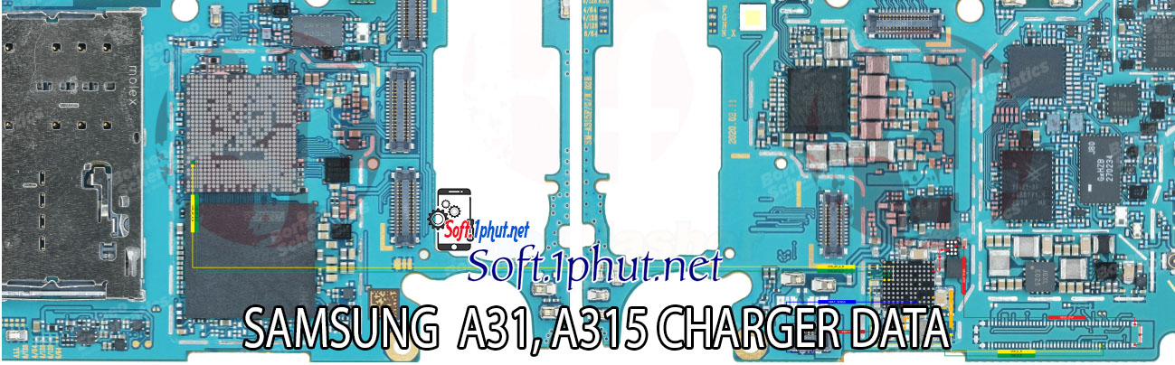 SƠ ĐỒ SỬA CHỮA LỖI SẠC SAMSUNG A31, A315