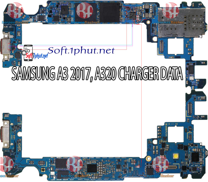 SƠ ĐỒ SỬA CHỮA LỖI SẠC SAMSUNG A3 2017, A320