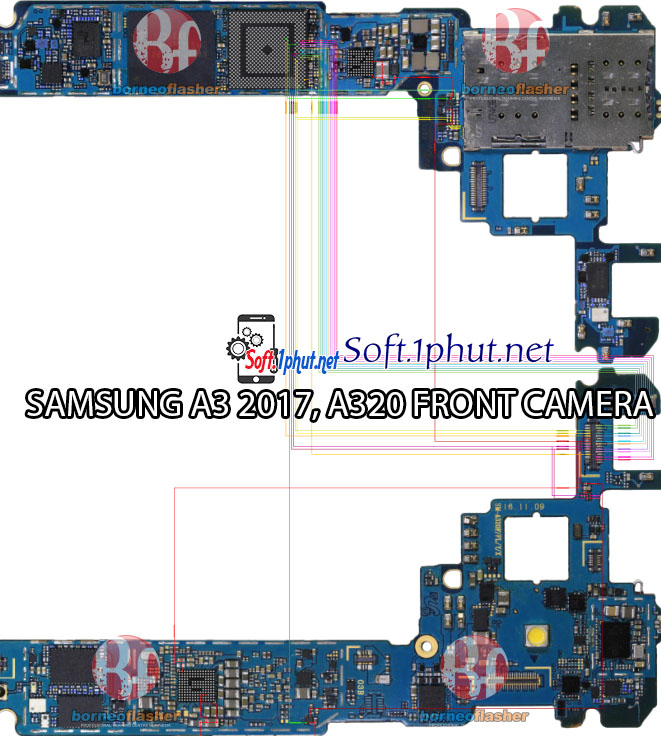 SƠ ĐỒ SỬA CHỮA LỖI CAM TRƯỚC BỊ MỜ, KHÔNG HOẠT ĐỘNG SAMSUNG A3 2017, A320