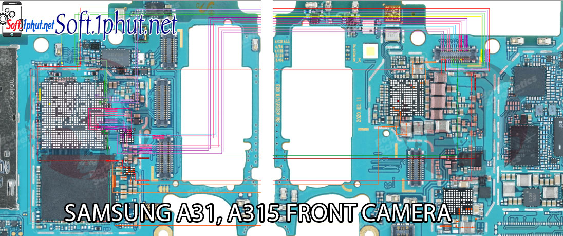 SƠ ĐỒ SỬA CHỮA LỖI CAM TRƯỚC BỊ MỜ, KHÔNG HOẠT ĐỘNG SAMSUNG A31, A315