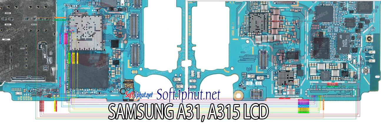 SƠ ĐỒ SỬA CHỮA LỖI MÀN HÌNH HIỂN THỊ SAMSUNG A31, A315